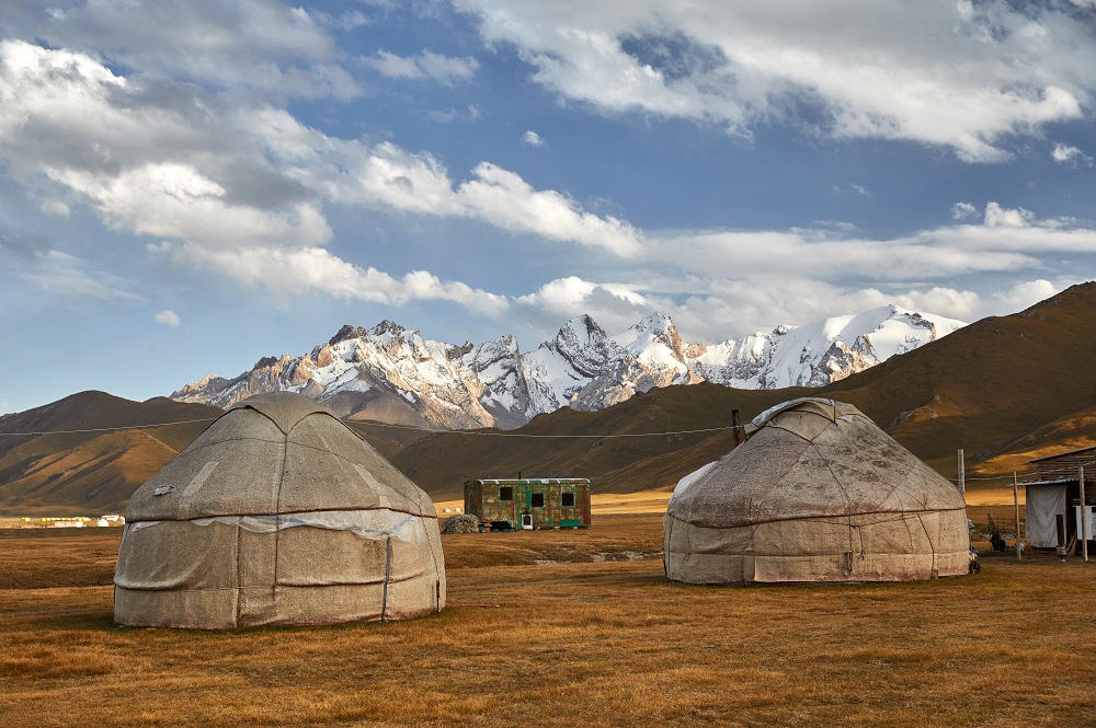 Jurten in der Mongolei